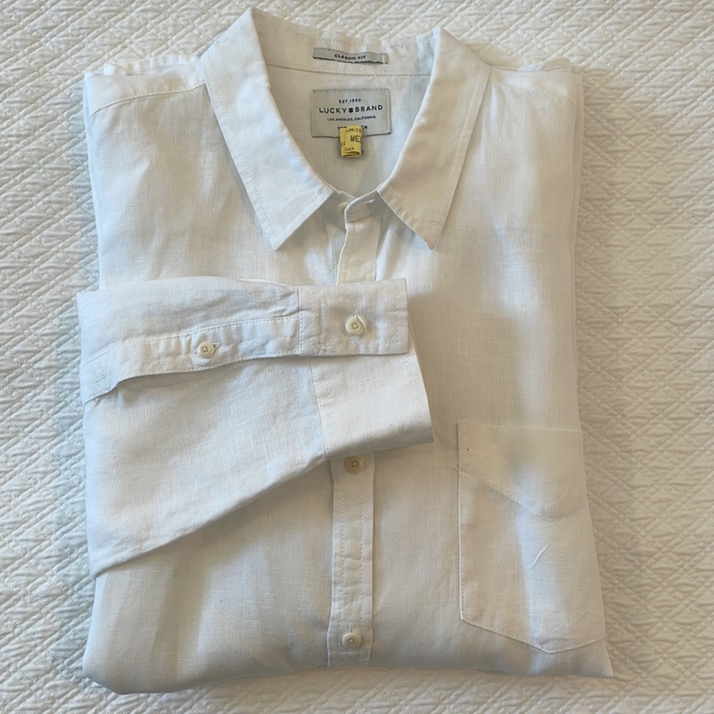 Lucky Brand Linen Button-Down Shirt